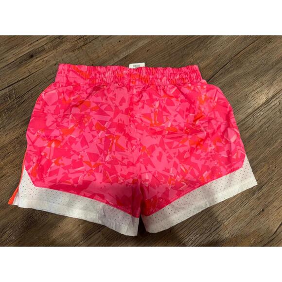 NWOT Under Armour Shorts Girls Printed Shorts Pink/Orange/ White Sz 6 - Picture 2 of 5